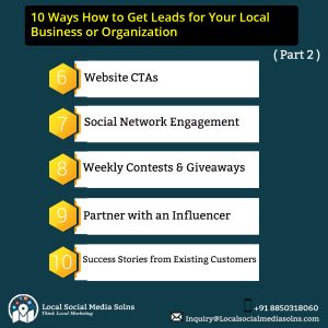 Ways how to get leads for your local business or organization Part2